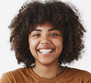 young woman smiling